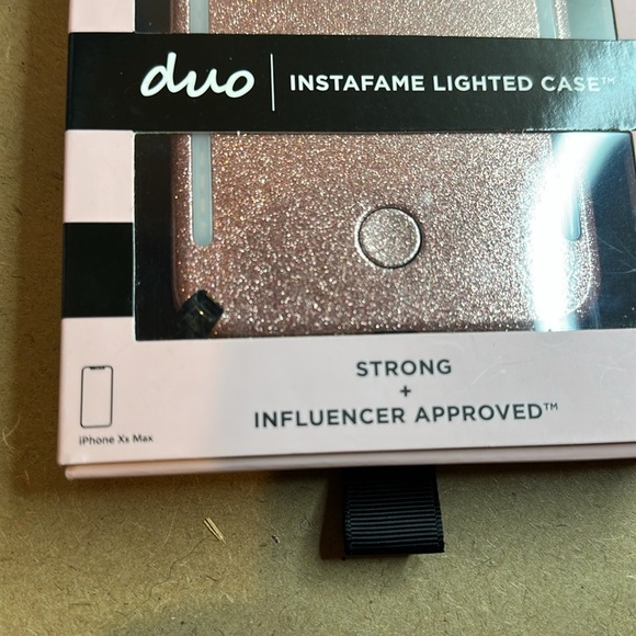 LuMee duo INSTAFAME Lighted Sparkly Case iPhone Xs Max - Picture 2 of 6